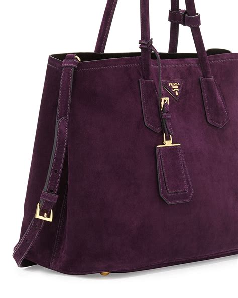 prada suede tote